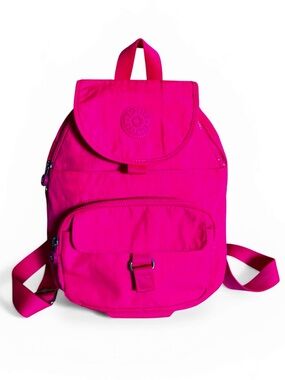Kipling Queenie Backpack in Powerful Pink Medium Size
